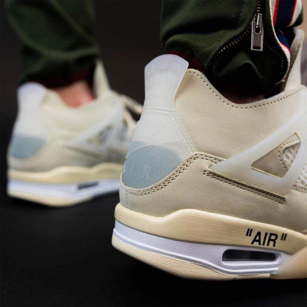 NIKE AIR JORDAN 4 RETRO X OFF - WHITE "SAIL" SNEAKER