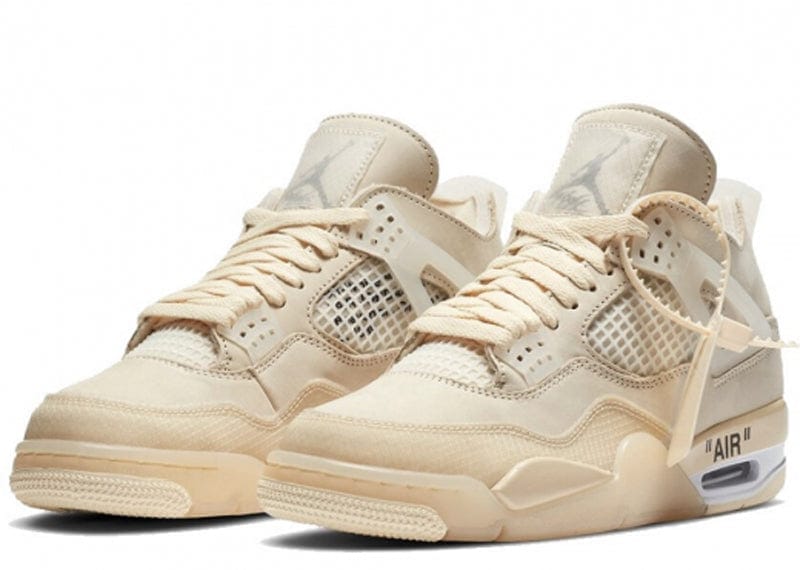 NIKE AIR JORDAN 4 RETRO X OFF - WHITE "SAIL" SNEAKER